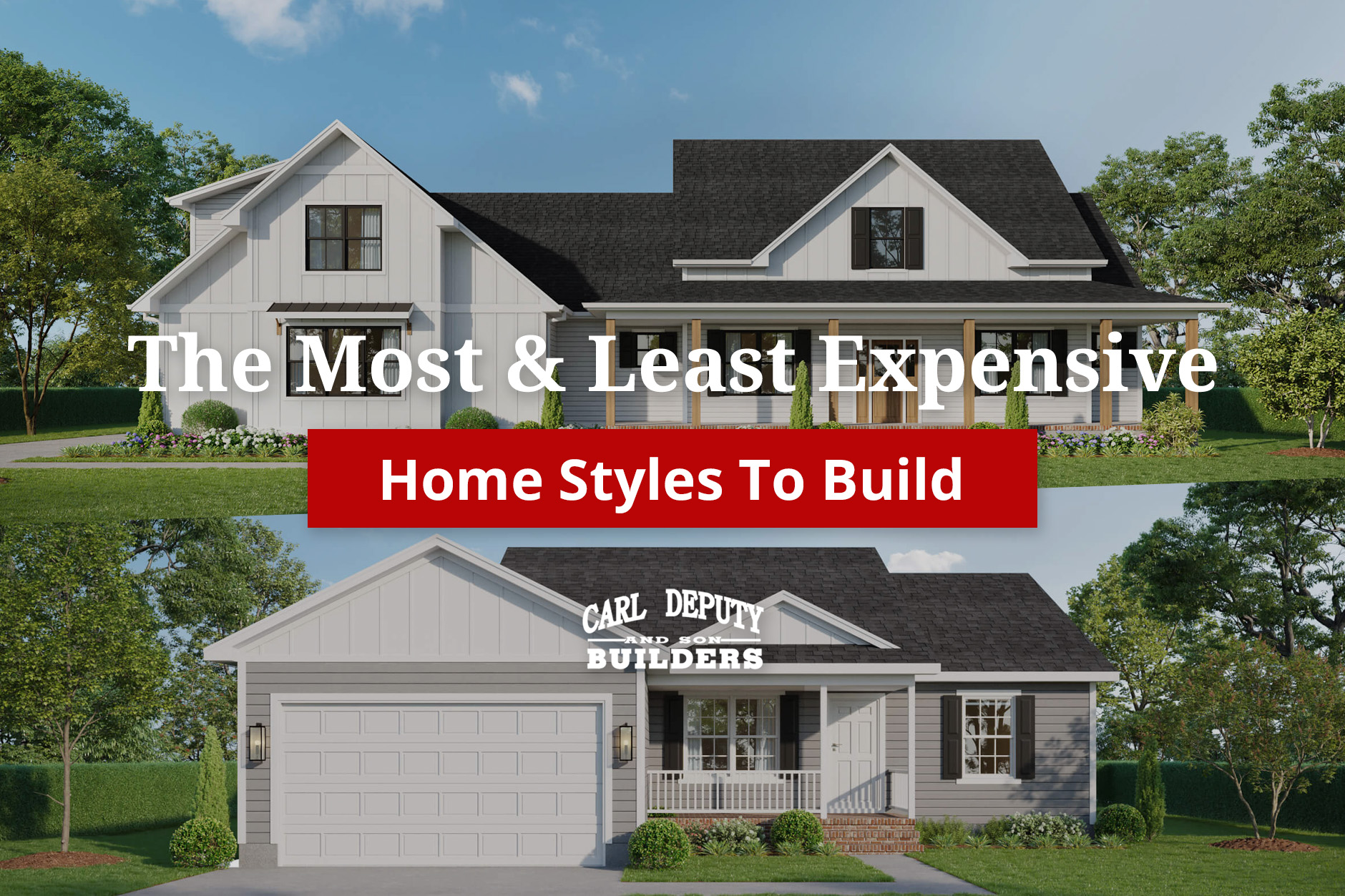 Most and Least Expensive Home Styles to Build